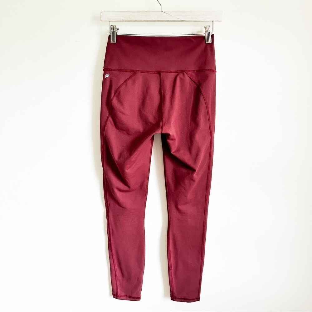 Fabletics Burgundy Wine Define PowerHold High-Waisted 7/8 Legging Sz Small - Picture 8 of 10